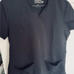 Fabletics Black V-Neck Scrub Top- Women’s M